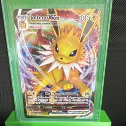 Pokemon Jolteon VMAX Ultra Rare Holo 051/203 Evolving Skies Vmax 300 HP Card - Image 1
