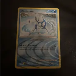 Pokemon Arceus Holo Rare Arceus Set AR4 2009 Basic 90 HP Fastwave Card - Image 1