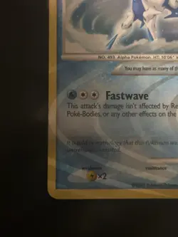 Pokemon Arceus Holo Rare Arceus Set AR4 2009 Basic 90 HP Fastwave Card - Image 2