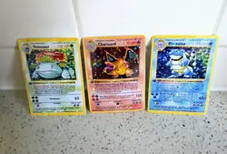 Charizard Sticker Holo Card 4/102 Set Vintage Pokemon TCG Shadowless 1st Edition - Image 2