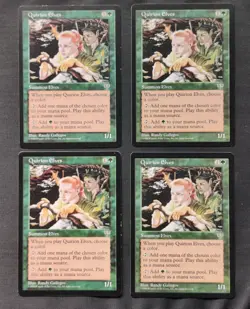 MTG 4x Quirion Elves Playset Mirage Magic The Gathering Unplayed - Image 1