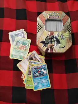 Pokemon Cards Lot With Tin - Image 1