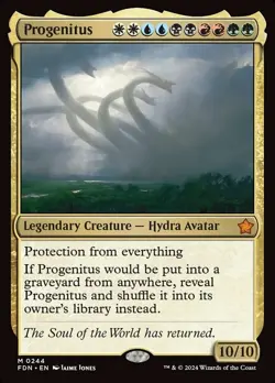 Progenitus - Foil Foundations Near Mint, English pack fresh commander staple edh - Image 1