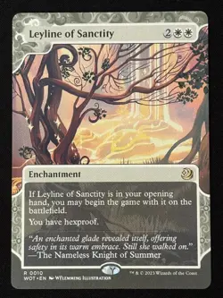 1x MTG Leyline of Sanctity - Wilds of Eldraine: Enchanting Tales (WOT) #10 - Image 1