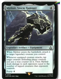 MTG Mjolnir, Storm Hammer [ACR - 74] NM Foil 5-18 - Image 1