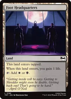 MtG Foot Headquarters L 0185 Teenage Mutant Ninja Turtles Land Foil - Image 1