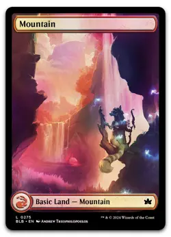 Mountain (0275) #275 (Foil) (NM) Bloomburrow BLB Magic MTG - Image 1