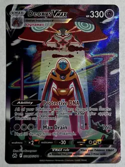 Pokemon TCG Deoxys VMAX GG45/GG70 Crown Zenith Galarian Gallery Full Art Holo - Image 1