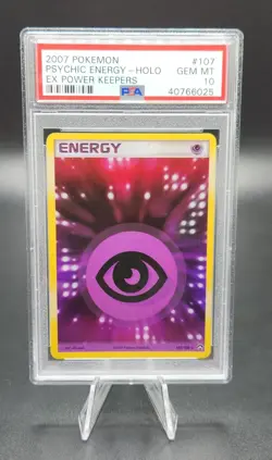 PSA 10 Gem Mint Pokemon Psychic Energy 107/108 Holo Rare EX Power Keepers - Image 1
