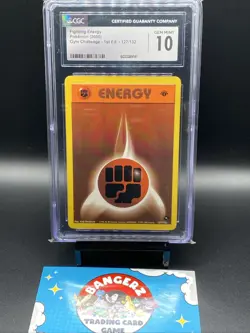 CGC 10 Fighting Energy 2000 Pokemon Gym Challenge 1st Edition 127/132 POP 13!! - Image 1
