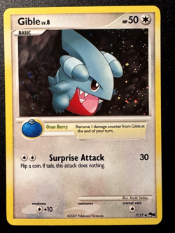 Gible 7/17 POP Series 6 Promo Pokemon Card Cosmos Holo Foil Rare LP - Image 1