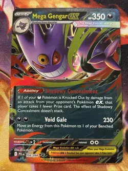 Mega Gengar EX #056/094 Phantasmal Flames Pokemon 2025 NM - Image 1