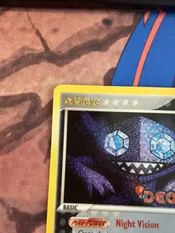 Sableye 23/107 2005 EX Deoxys Pokemon TCG Reverse Holo Rare Stamped - Image 3
