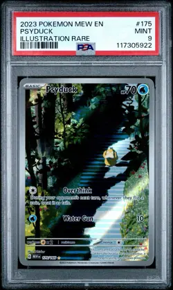 2023 POKEMON MEW EN-151 ILLUSTRATION RARE #175 PSYDUCK PSA 9 - Image 1