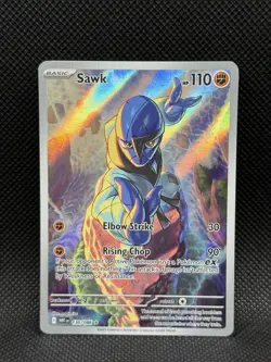 Pokemon Sawk 130/086 Sv: White Flare Illustration Rare NM Clean Copy - Image 1