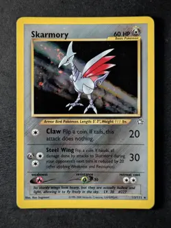 2000 Pokemon SKARMORY #13/111 Neo Genesis Unlimited Cosmos Holo Rare English - Image 1