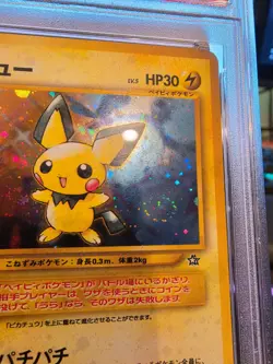 Pokemon Pichu Neo Japanese Holo Rare #172 - Swirl PSA 10 Gem Mint - Image 4