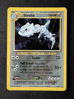 2000 Pokemon STEELIX #15/111 Neo Genesis Unlimited Cosmos Holo Rare English - Image 1