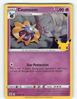 COSMOEM 014/025 RARE CELEBRATIONS POKEMON HOLO NM - Image 2