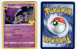 LUNALA 015/025 HOLO RARE CELEBRATIONS POKEMON HOLO NM - Image 1