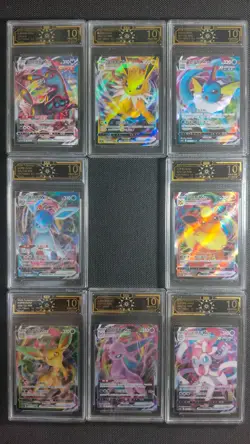 OCD 10 Pristine Eeveelution VMAX 8x Set Simplified Chinese Pokemon GL15 - Image 1