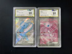 2025 Pokemon TCG S-CHN 151C 188/151 SSR Mew EX Full Art Holo PGS 10 Lot*2 LU57 - Image 1