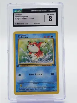 GOLDEEN 1999 POKEMON JUNGLE 1ST EDITION COMMON 53/64 CGC 8 Q6438 - Image 1