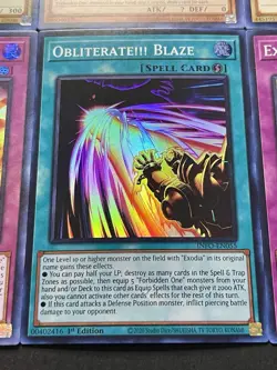 Exodia Full 5 Piece Set + Incarnate + Obliterate!!! + Blaze + Rage | YuGiOh! - Image 5