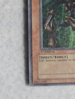 Yu-Gi-Oh! Man-Eater Bug LOB-108 1st Edition Super Rare Vintage 1996/2002 HP - Image 4