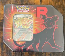 Destined Rivals Team Rocket Tin (Persian ex) - Sealed New - Pokemon TCG - Image 1