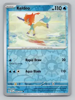 Reverse Holo Keldeo #044/162 Uncommon SV05: Temporal Forces Pokemon - Image 1