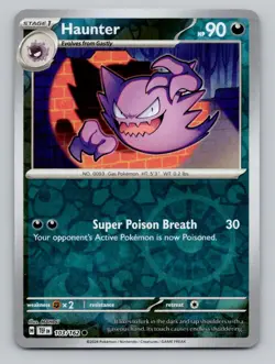 Reverse Holo Haunter #103/162 Common SV05: Temporal Forces Pokemon - Image 1