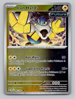 Reverse Holo Iron Hands #061/162 Uncommon SV05: Temporal Forces Pokemon - Image 1