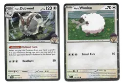 Hop's Wooloo 135/159& Hop’s Dubwool 136/159 (Cosmos Holo) SV09: JTG Pokemon NM - Image 1
