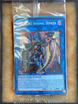 Yugioh Xtra HERO Infernal Devicer BLC1-EN009 Secret Rare Limited Edition SEALED - Image 1