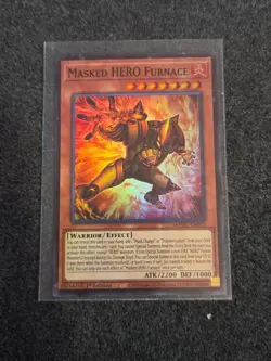 Yugioh Masked HERO Furnace MZMU-EN015 Super Rare 1st Edition NM - Image 1
