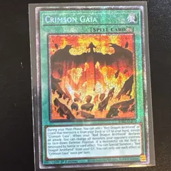 Crimson Gaia 1st Edition Starlight Rare RA05-EN070 Yu-Gi-Oh! NM - Image 1