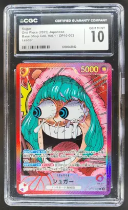 2025 ONE PIECE JP SUGAR LEADER OP10-003 CGC 10 A PT - Image 1
