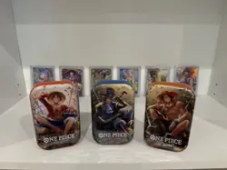 One Piece Tin Pack Set Vol 2 Set of 3 | TS-02 OP-13 | Factory Sealed | Bandai - Image 1