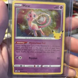 Pokemon TCG Mew Celebrations Holo Rare Card 011/025 Near Mint/Mint Condition - Image 1