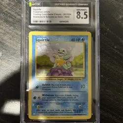 Pokemon Squirtle 001/034 Holo Classic Collection CLB Promo 2023 Card CGC 8.5 - Image 1