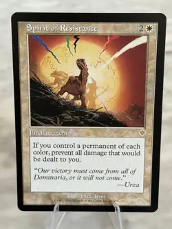 Spirit of Reistance Invasion MTG NM Magic The Gathering Card Near Mint - Image 1