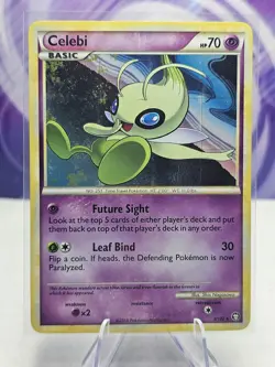 Pokemon Card Celebi Triumphant 3/102 Holo Rare NM - Image 1