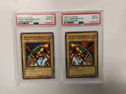 2008 YUGIOH RIGHT & LEFT ARM OF THE FORBIDDEN ONE PSA GEM MINT 10 & PSA 8 NM-MT - Image 1