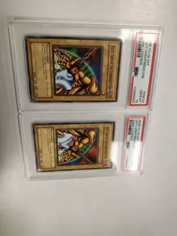 2008 YUGIOH RIGHT & LEFT ARM OF THE FORBIDDEN ONE PSA GEM MINT 10 & PSA 8 NM-MT - Image 2