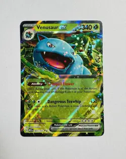 Pokemon TCG Scarlet & Violet Venusaur EX Double Rare Holo Card 003/165 - Image 1