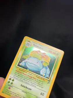 Pokemon Venusaur Base Set 2 Holo Rare 18/130 Unlimited Vintage Card TCG - Image 3