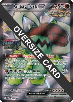 Great Tusk ex - 072 (Paldean Fates Stamped) [Jumbo Cards] 072 NM Holofoil - Image 1