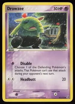 Drowzee 67/113 Delta Species Tomokazu Komiya Art Pokemon TCG Card - Image 1