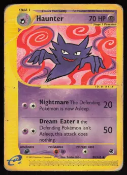E-Reader Haunter 080/165 Expedition Yukiko Baba Pokemon TCG Card - Image 1